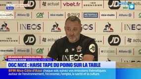 Strasbourg-Nice: Franck Haise tape du poing sur la table face à la mauvaise série niçoise