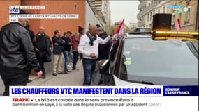 Ile-de-France: les chauffeurs VTC manifestent dans la région