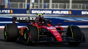 Carlos Sainz lors du GP de Singapour, le 16 septembre 2023