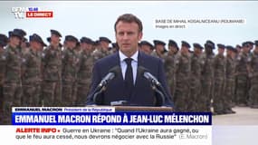 "C'est pleinement mon rôle": Emmanuel Macron répond à Jean-Luc Mélenchon et "assume" son déplacement en Roumanie