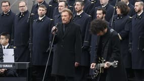 Johnny Hallyday place de la République le 10 janvier 2016