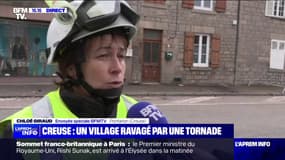 Tornade dans la Creuse: "On en a encore pour deux jours de travail sur le secteur" selon la capitaine Soline Raymond