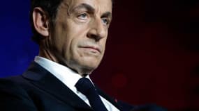 Nicolas Sarkozy lors d'un meeting à Asnières-sur-Seine, le 3 juin. 