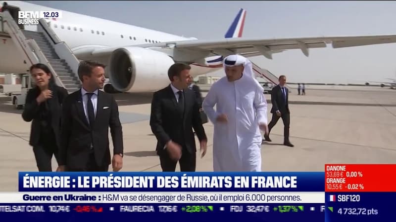 Energie : le président des Emirats en France