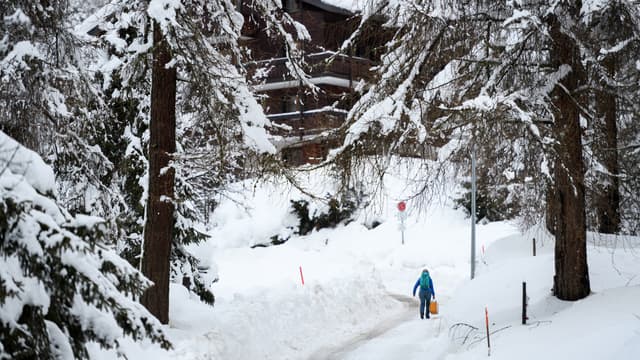 Dans un village des Alpes suisses, le 9 janvier 2018. (photo d'illustration)