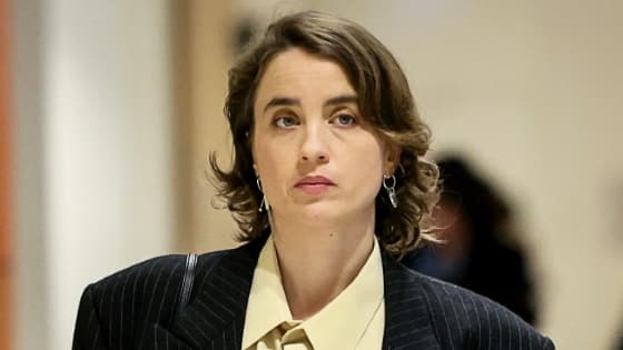 L'actrice française  Adèle Haenel au tribunal judiciaire de Paris, le 10 décembre 2024