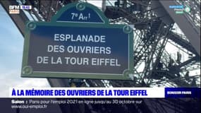 Paris: une esplanade rendant hommage aux ouvriers de la Tour Eiffel inaugurée