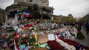 La place de la République à Paris, le 30 novembre 2015, deux semaines après les attentats.