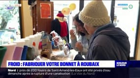 Nord: fabriquer son bonnet à Roubaix pour se protéger du froid