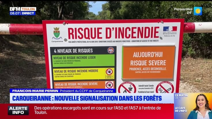 Risque incendie / Carqueiranne : Nouvelle signalisation dans les forêts
