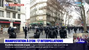 Manifestation contre la réforme des retraites : 17 interpellations à Lyon