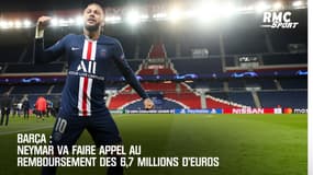 Barça: Neymar va faire appel au remboursement des 6,7 millions d'euros