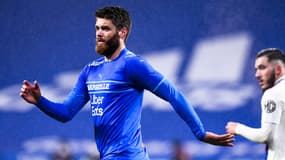 Duje Caleta-Car avec l'OM contre Lyon en février 2022