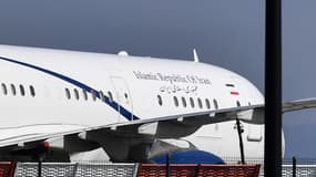 L'avion de Mohammad Javad Zarif à l'aéroport de Biarritz, le dimanche 25 août 2019.