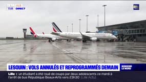 4e journée de mobilisation: les vols annulés et reprogrammés ce samedi à Lille Lesquin