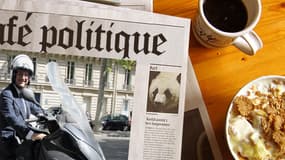 François Hollande sur son scooter en 2011.
