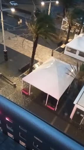 Rue inondée au Cap d'Agde (Hérault) - Témoins BFMTV