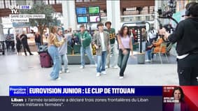 Sur le tournage du clip de Titouan, représentant de la France à l'Eurovision Junior