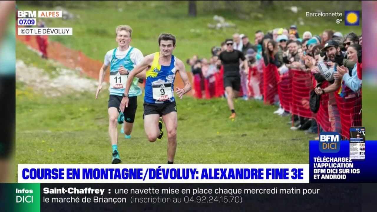 Course en montagne Alexandre Fine termine 3è au Super Dévoluy