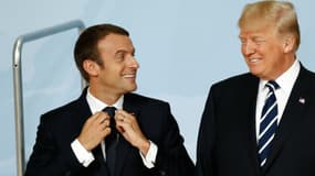 Emmanuel Macron et Donald Trump - 