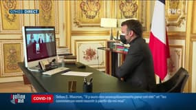 Déconfinement : Emmanuel Macron affine le calendrier lors d’une visioconférence