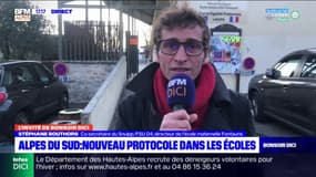 Alpes du Sud: Stéphane Bouthors, co-secrétaire du Snuipp/FSU 04, indique "que dans de nombreuses écoles, plus de la moitié des classes ont des cas positifs"