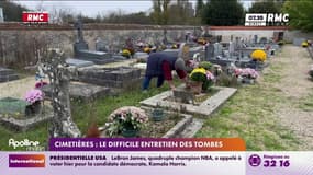 Cimetières: le difficile entretien des tombes 