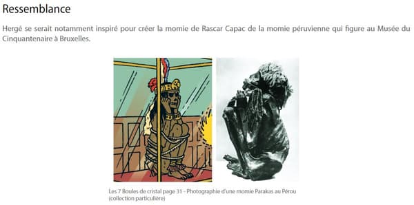Rascar Capac, sur le site officiel de Tintin. Rascar Capac, sur le site officiel de Tintin.
