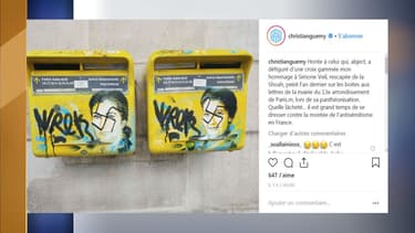 Des oeuvres de street-art représentant Simone Veil ont été taguées de croix-gammées.