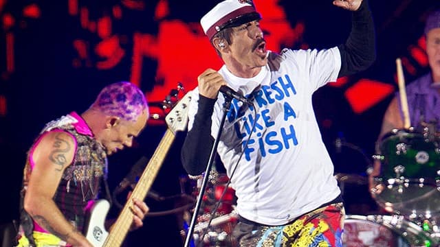 Les Red Hot Chili Peppers au festival de Roskilde, le 29 juin 2016.