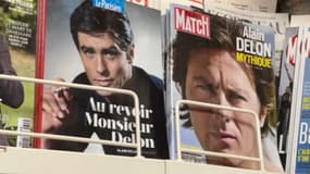 Des unes sur Alain Delon après sa disparition