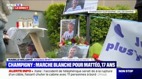 Marche blanche à Champigny: "Mattéo était une personne formidable", témoigne l'un de ses amis