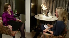 Valérie Trierweiler le 23 novembre dans l'émission anglaise "The Andrew Marr Show", à Londres