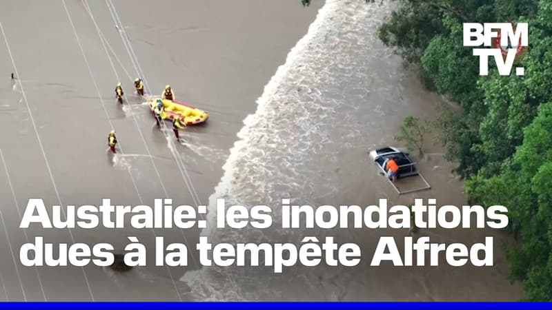 Australie: les pompiers viennent en aide aux personnes bloquées par les eaux