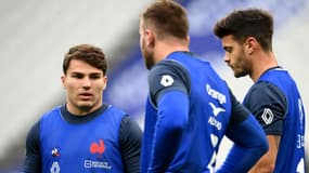 Antoine Dupont et Romain Ntamack avec le XV de France en novembre 2021