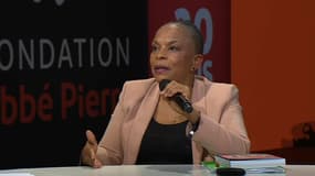 Christiane Taubira face à la Fondation Abbé-Pierre, mercredi 2 février 2022