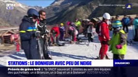 Hautes-Alpes: du bonheur dans les stations de ski, mais avec peu de neige