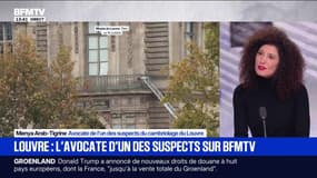 Casse du Louvre: Menya Arab-Tigrine, avocate de l'un des suspects du cambriolage, déclare que la présence de son client "sur les lieux du cambriolage est hautement contestée"