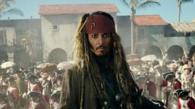 Johnny Depp dans Pirates des Caraïbes : La Vengeance de Salazar
