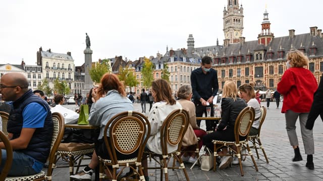 Une terrasse à Lille.