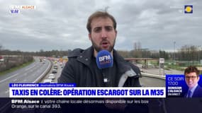 Taxis en colère: une opération escargot sur la M35