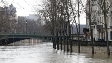 La Seine à Paris, le 28 janvier 2018.