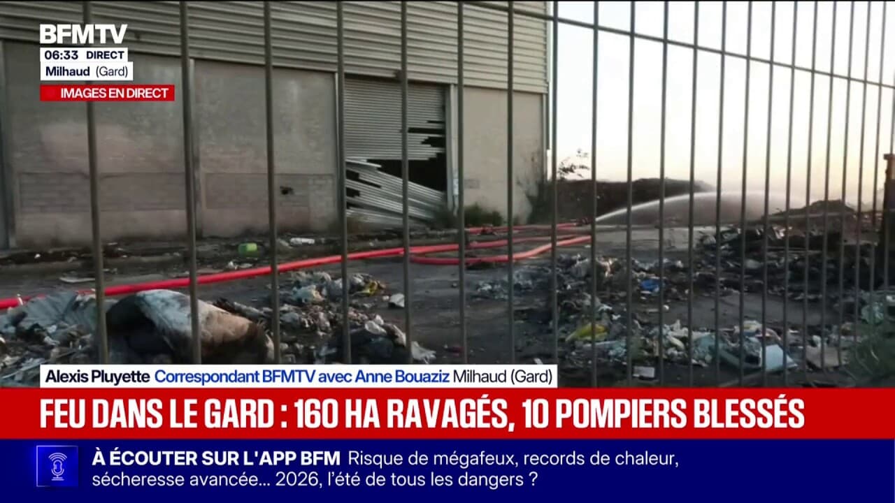 Dans le Gard, les pompiers mobilisés pour éviter toute reprise de feu à Milhaud