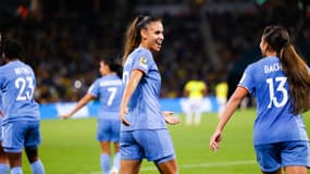 Maëlle Lakrar lors de France-Brésil, le 29 juillet 2023.