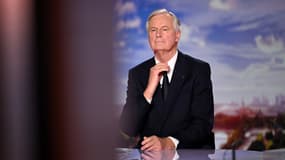 
Le Premier ministre Michel Barnier au journal télévisé de France 2 à Paris, le 22 septembre 2024
