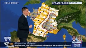Neuf départements en vigilance orange aux orages ce samedi entre le Massif Central et les Alpes 