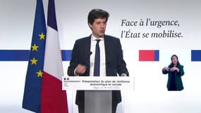 Julien Denormandie le 16 mars 2022 présente le plan de résilience du gouvernement