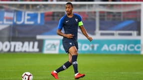 Abdou Diallo avec l'équipe de France espoirs, à Dijon le 16 octobre 2018