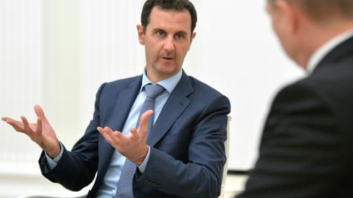 Bachar al-Assad reçu par Vladimir Poutine le 20 octobre 2015 au Kremlin à Moscou Bachar al-Assad reçu par Vladimir Poutine le 20 octobre 2015 au Kremlin à Moscou