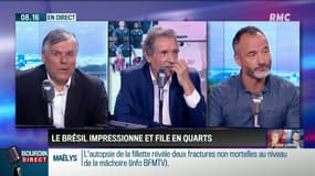 "La défense belge a été fragile hier mais elle ne l'est pas normalement. Ils ont la défense de Tottenham qui était l'année dernière une des meilleure d'Angleterre"